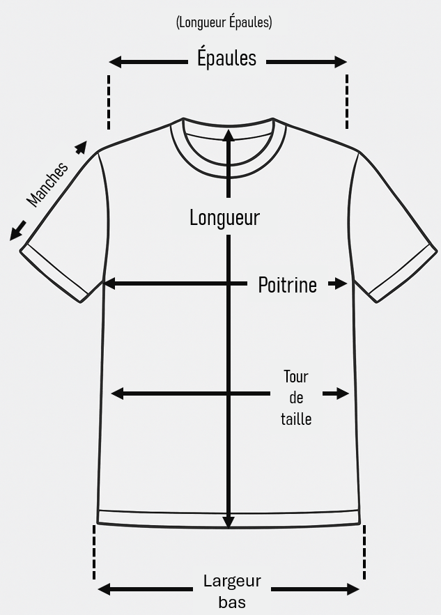 T-shirt long en laine à bordure MMA REDA ACTIVE « JEROME » (Noir_Gris)