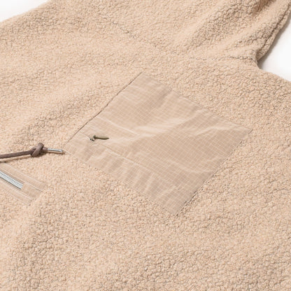 MMA CALAMAI Pull en laine recyclée « SAMMARTINO » (Ivoire)