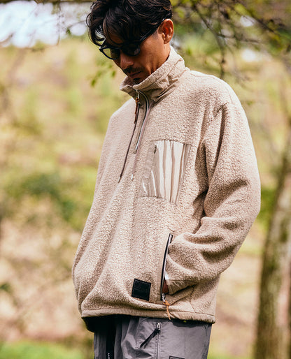 MMA CALAMAI Pull en laine recyclée « SAMMARTINO » (Ivoire)