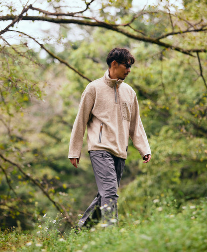 MMA CALAMAI Pull en laine recyclée « SAMMARTINO » (Ivoire)