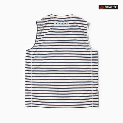 Mountain Martial Arts (MMA) - POLARTEC Border Sleeveless Running Tee (Blanc_Noir)