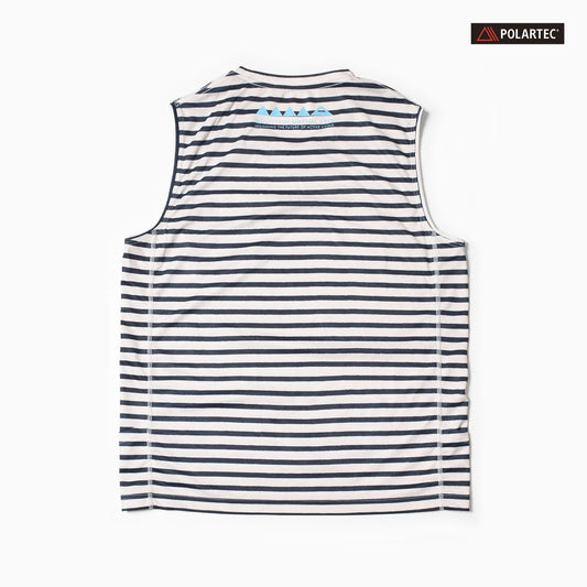 Mountain Martial Arts (MMA) - POLARTEC Border Sleeveless Running Tee (Blanc_Noir)