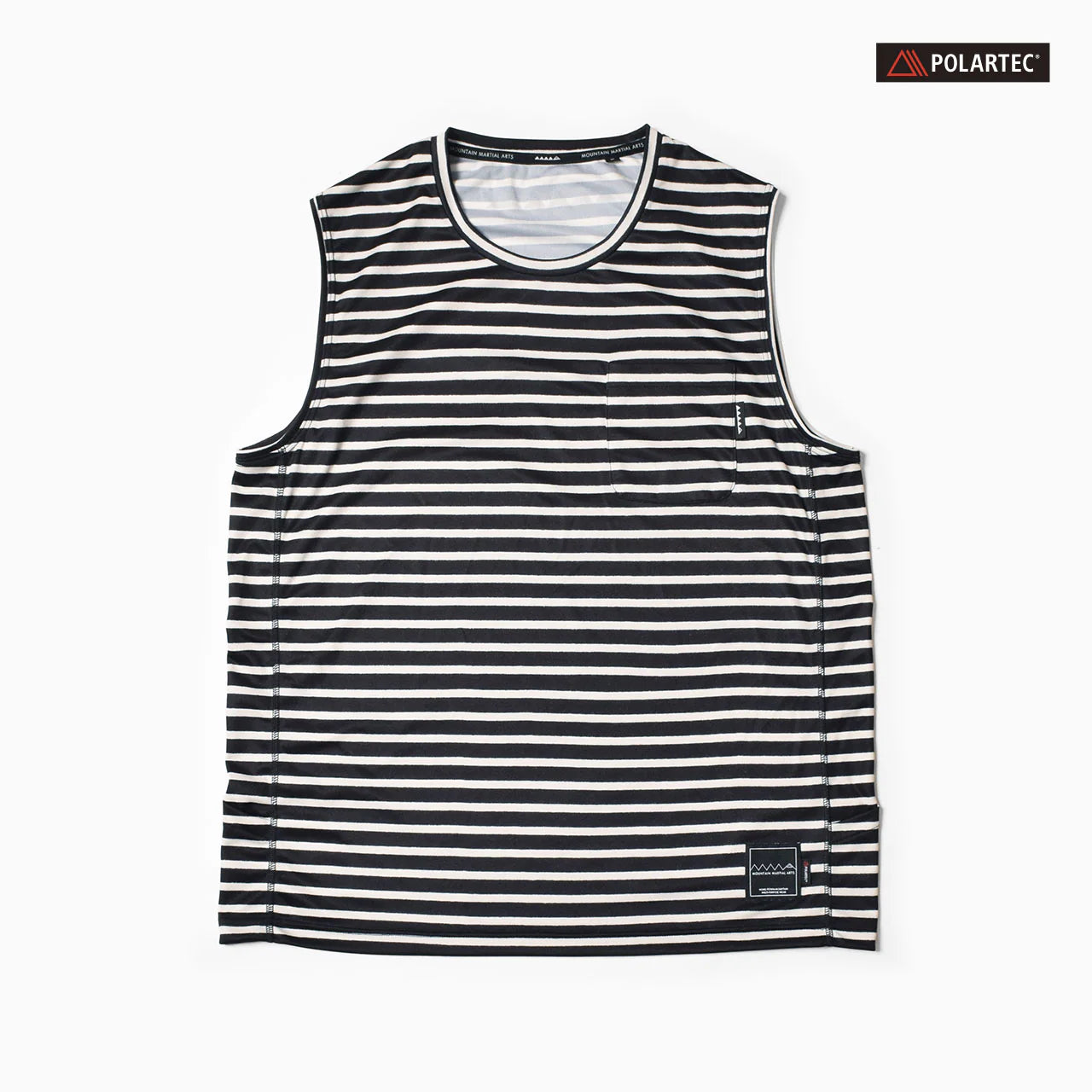 Mountain Martial Arts (MMA) - POLARTEC Border Sleeveless Running Tee (Noir_Blanc)