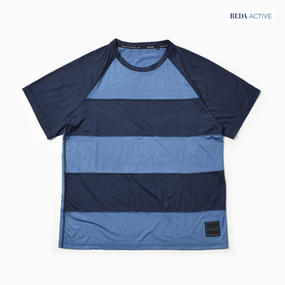 Mountain Martial Arts (MMA) - Reda Border Wool Tee “JEROME” (Bleu marine)